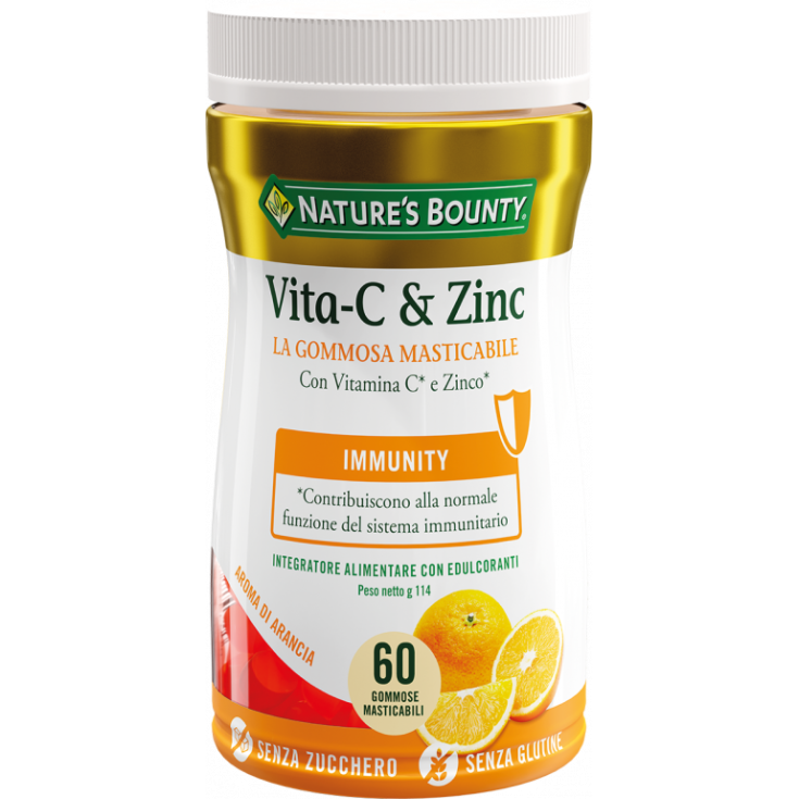 Vita-C & Zinc Nature's Bounty 60 Gommose Masticabili