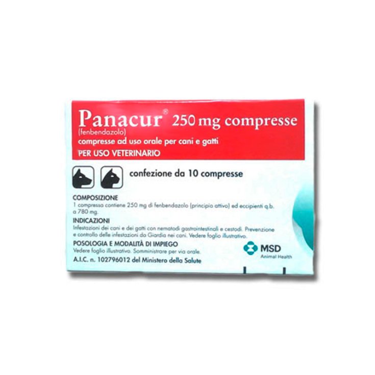 Panacur® 250 Mg MSD ANIMAL HEALTH 10 Compresse