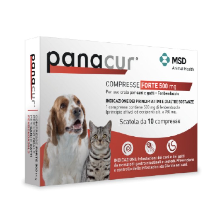 Panacur® Forte 500mg MSD Animal Health 10 Compresse