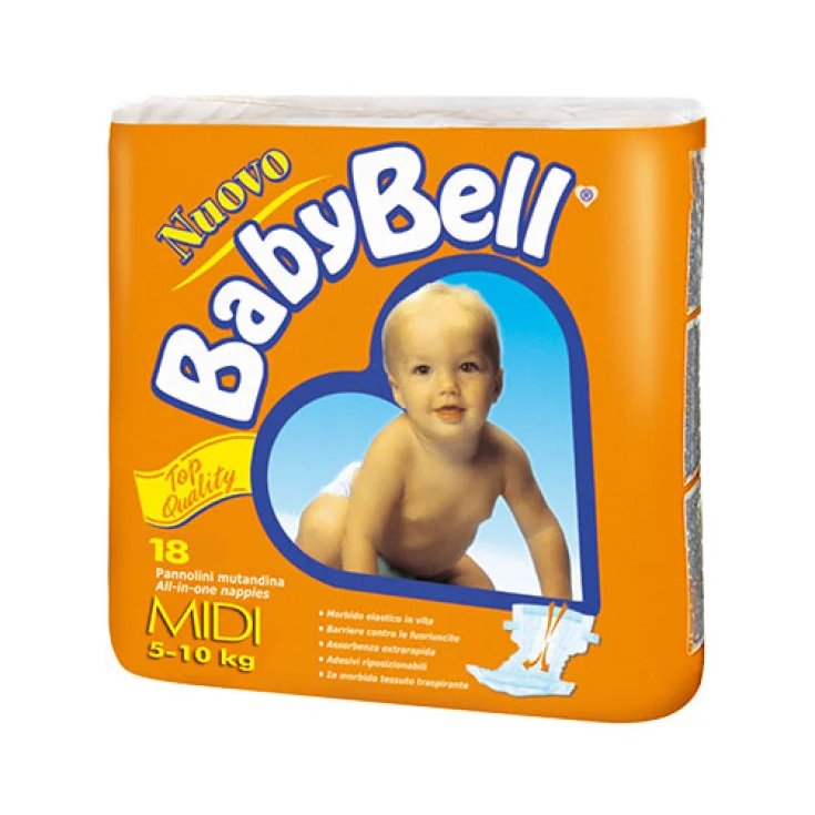 BabyBell Ultra Pannolini Midi 5-10kg 18 Pezzi