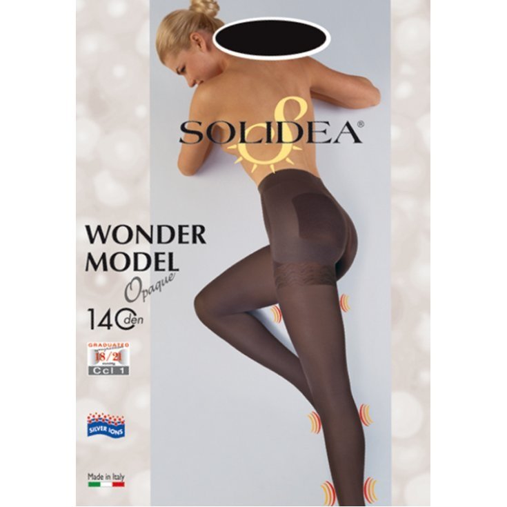 Collant Wonder Model 140 Opaque Blu Scuro Tg.4 Solidea