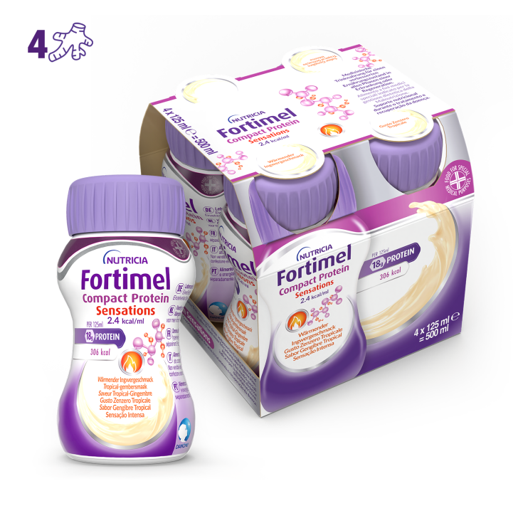 Fortimel&reg; Compact Protein Zenzero Tropicale Nutricia 4x125ml