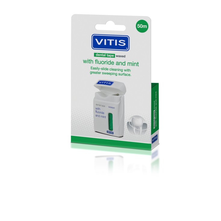 Vitis&reg; dental tape con cera fluoro e menta