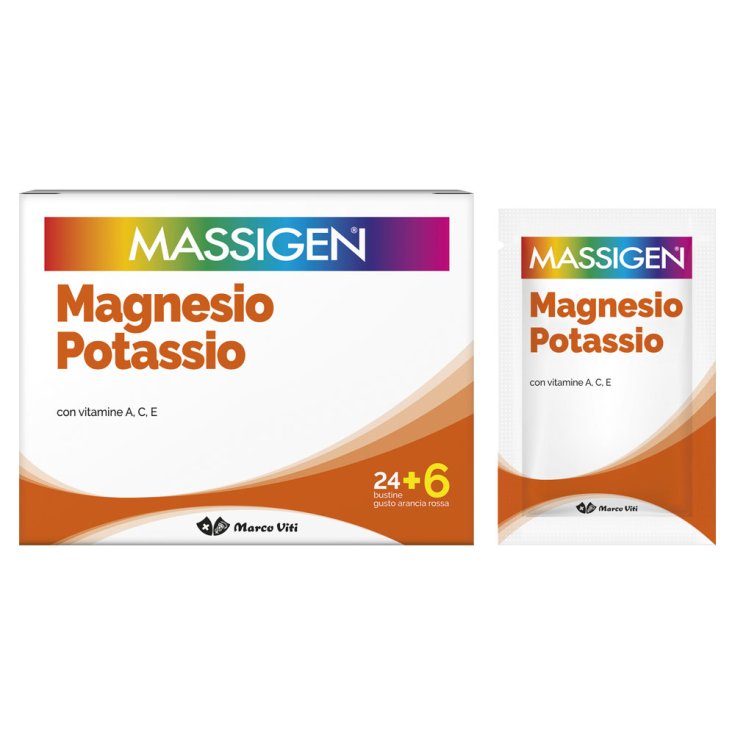 Magnesio E Potassio Massigen 24+6 Bustine