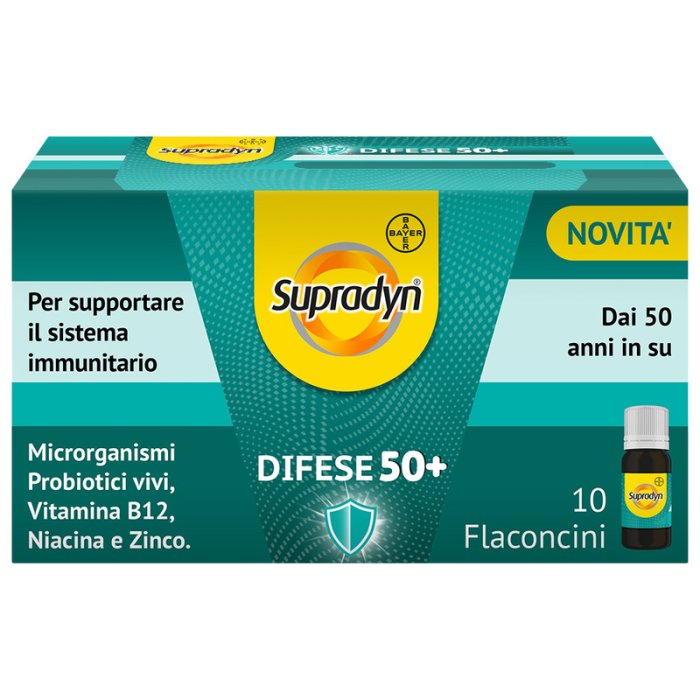 Supradyn Difese 50+ Integratore Multivitaminico 10 Flaconcini