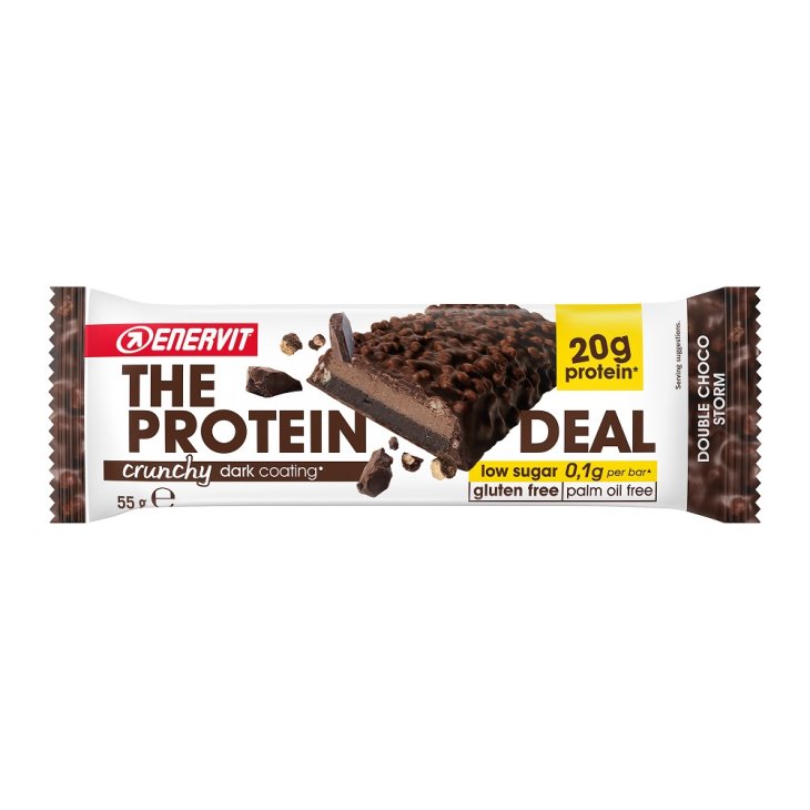 The Protein Deal 20 Crunchy Double Choco Storm Enervit 55g