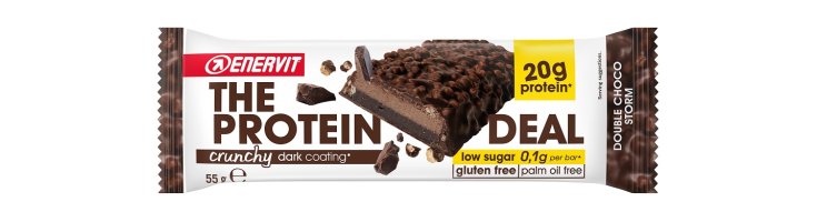 The Protein Deal 20 Crunchy Double Choco Storm Enervit 55g