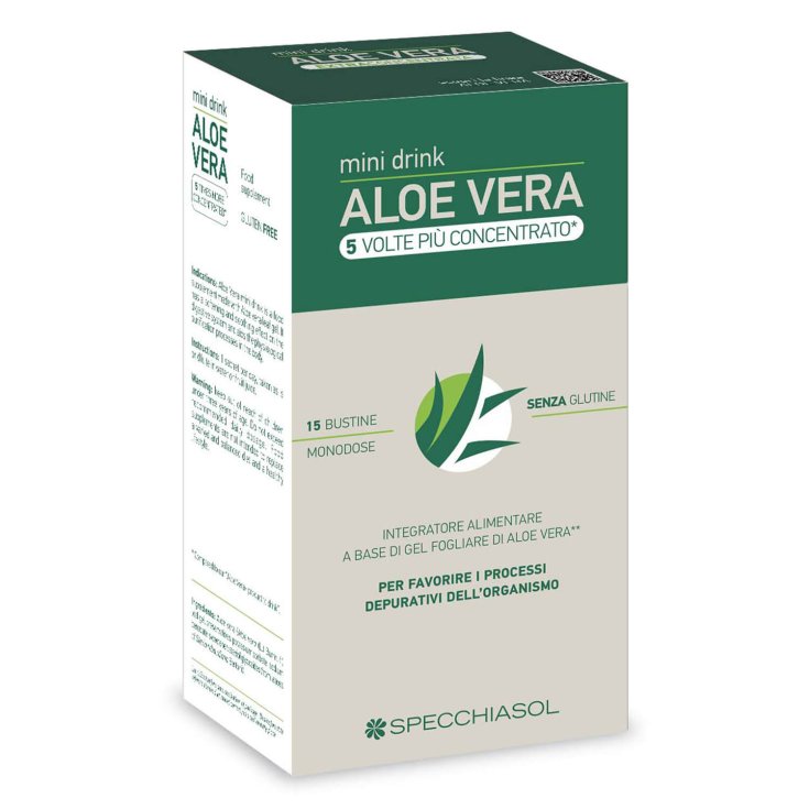 Aloe Vera Concentrato Mini Drink Specchiasol 15 Bustine Monodose