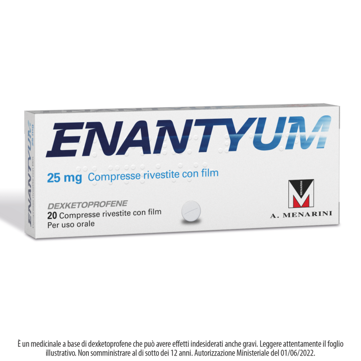 Enantyum 25mg A.Menarini 20 Compresse Rivestite