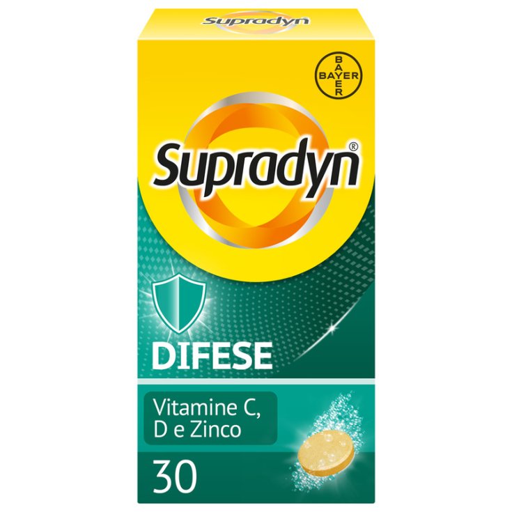 Supradyn Difese Adulto Integratore di Vitamina C D e Zinco 30 Cpr Eff