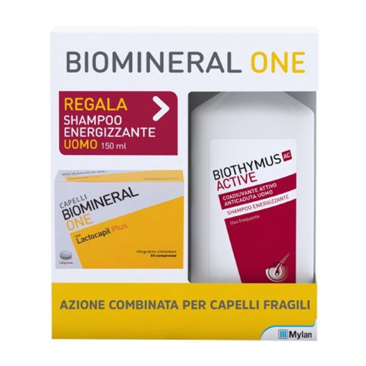 BIOMINERAL ONE LACTOCAPIL+BIOTHYMUS AC ACTIVE Shampoo Energizzante Uomo