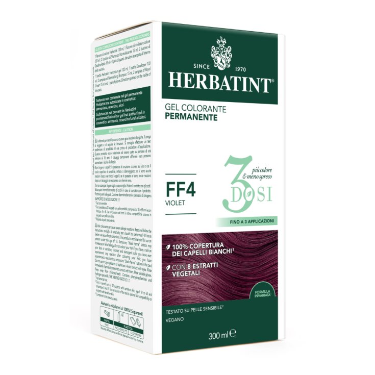 Gel Colorante Permanente FF4 3 Dosi Herbatint 300ml