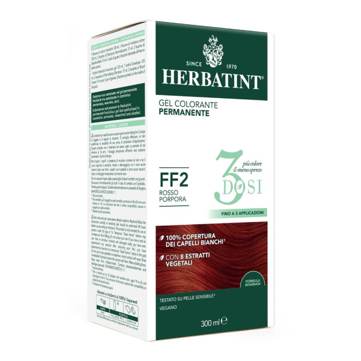 Gel Colorante Permanente FF2 3 Dosi Herbatint 300ml
