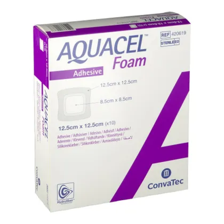 AQUACEL Foam Adhesive 15x15cm Convatec 10 Medicazioni
