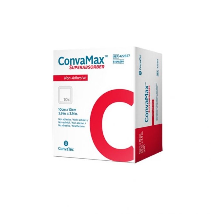ConvaMax Superabsorber Non-Adhesive ConvaTec 10X10cm 10 Medicazioni