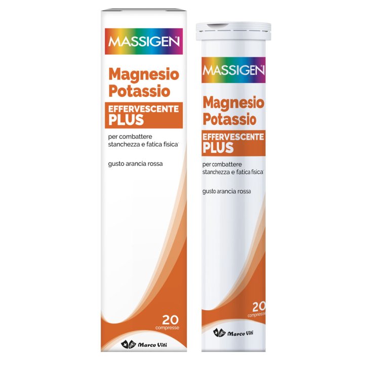 Magnesio E Potassio Effervescente Plus Massigen 20 Compresse