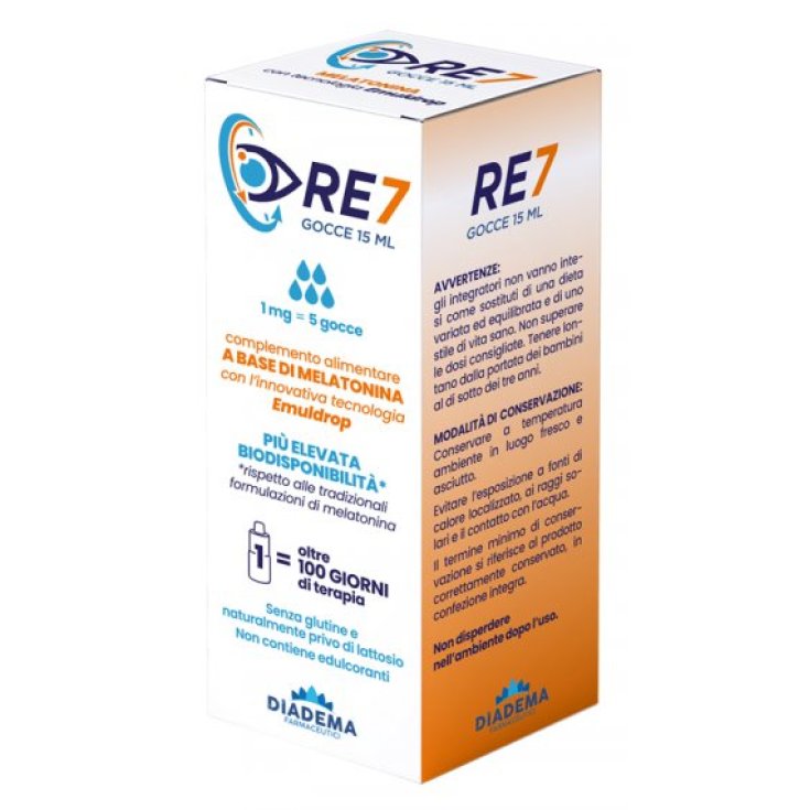 RE7 Melatonina Diadema Farmaceutici 15ml
