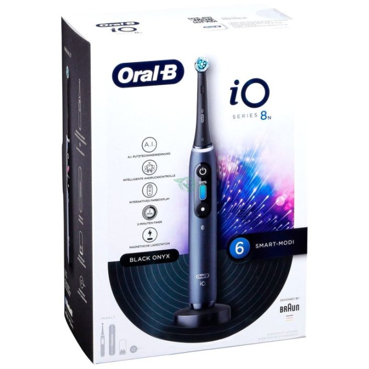 iO™ Series 8N Oral-B® Elettrico Nero 1 spazzolino