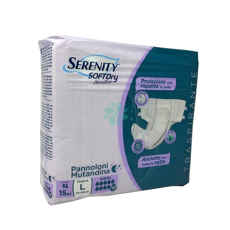 Soft Dry Sensitive Taglia L Maxi Serenity 15 Pannoloni