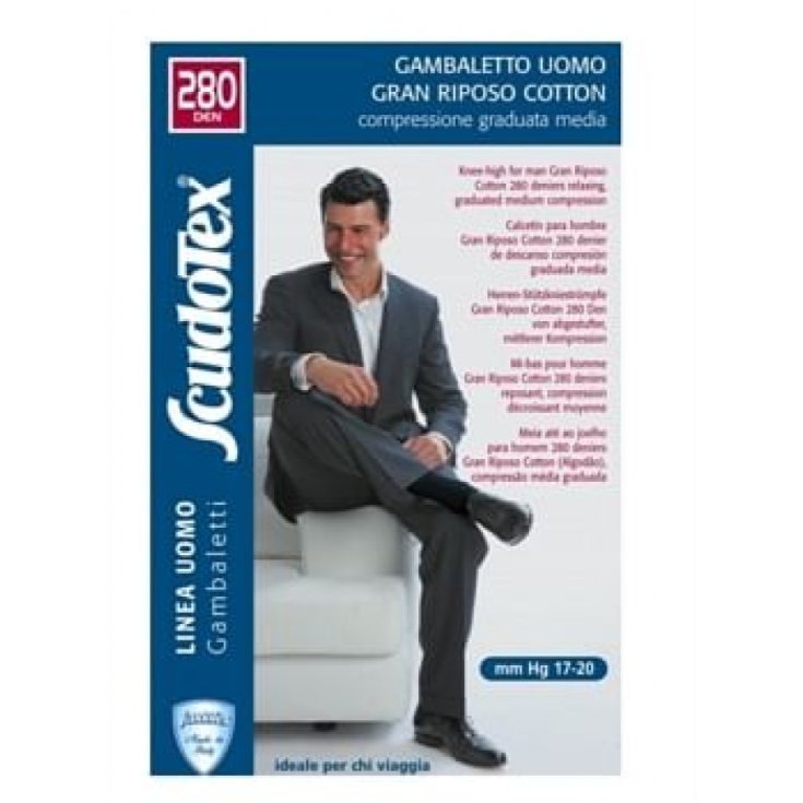 Gambaletto Uomo Gran Riposo Cotton Scudovaris Blu Taglia 2
