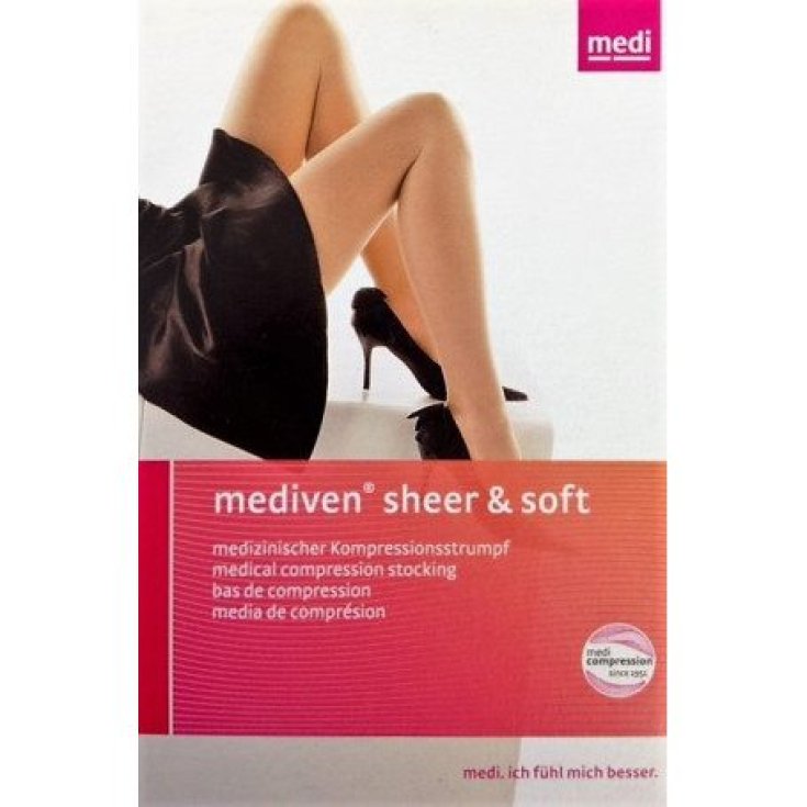 Sheer&Soft K1 432BE Autoreggente Taglia 3 Beige Mediven® 1 Paio