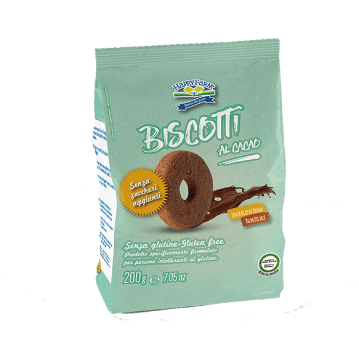 Biscotti Al Cacao Senza Zucchero Happy Farm® 200g