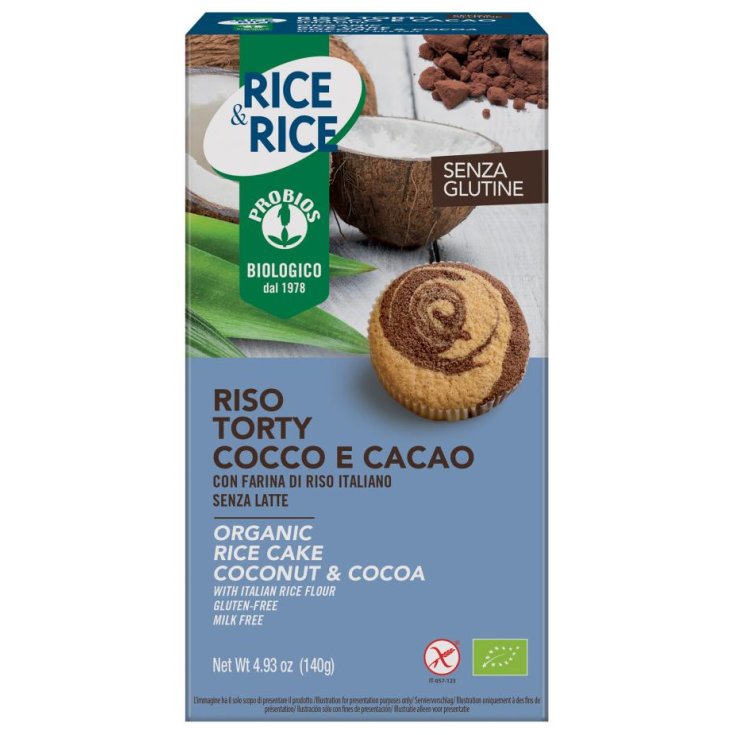Rice&Rice Riso Torty Cocco E Cacao Probios 140g