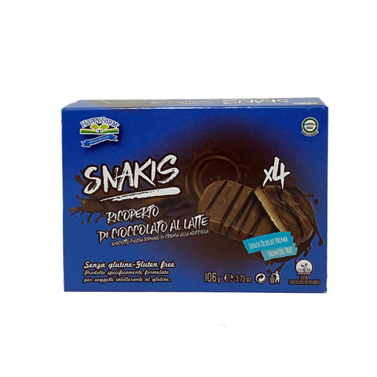 Snakis Ricoperto Di CioccolatoAl Latte Happy Farm® 106g 