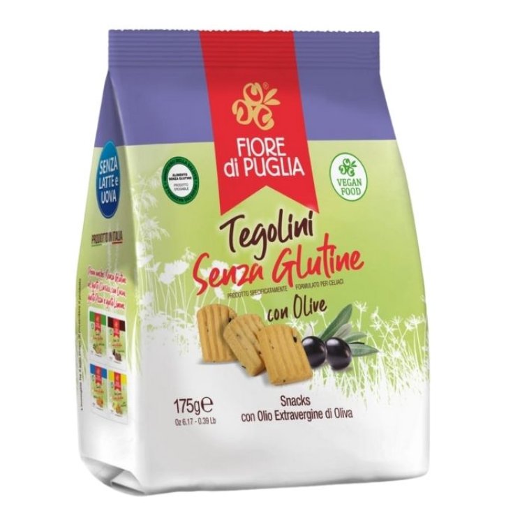 Tegolini Alle Olive Senza Glutine Fiore di Puglia 175g