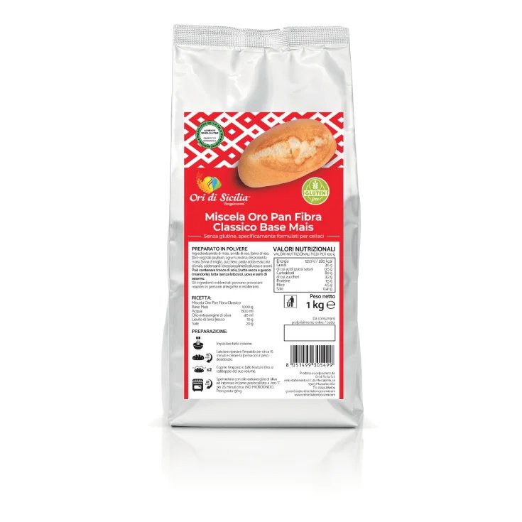 Miscela Oro Pan Fibra Classico Base Mais Ori Di Sicilia 1kg