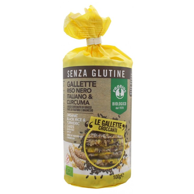 Gallette Di Riso Nero Italiano & Curcuma Probios 100g