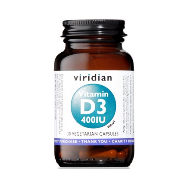 Vitamin D3 400 IU Veridian 30 Capsule