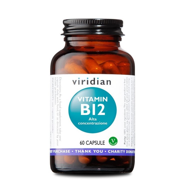 Vitamin B12 Alta Concentrazione Viridian 60 Capsule