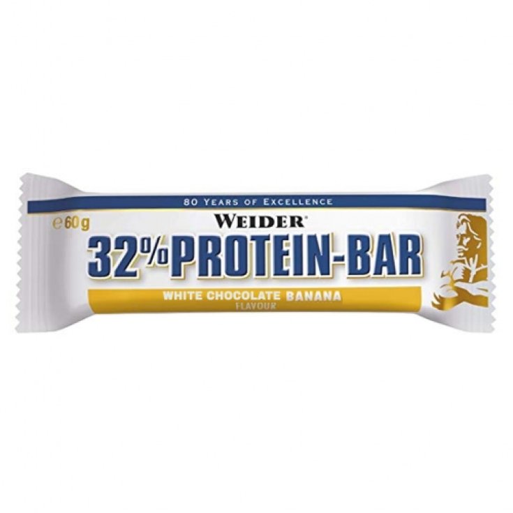 32% Protein-Bar Cioccolato Bianco Banana Weider 60g