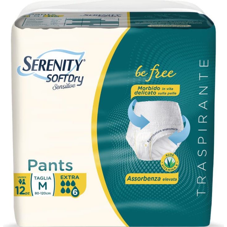 Pants Extra M Serenity Soft Dry Sensitive 12 Pezzi