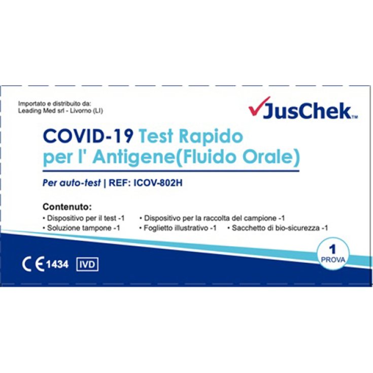 Test rapido per l'antigene COVID-19 Fluido orale JusChek™