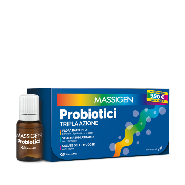 Probiotici Tripla Azione Massigen 10x8ml