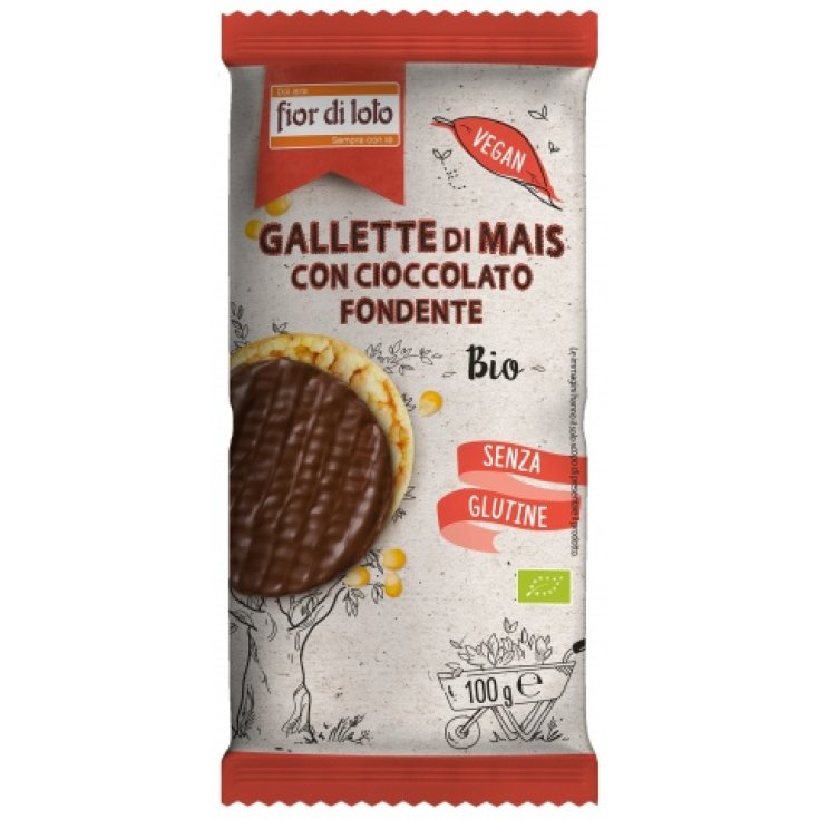 Gallette Di Mais Cioccolato Fondente Fior Di Loto 100g
