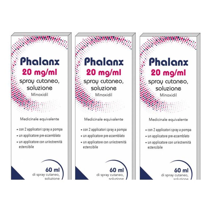 Phalanx 20mg/ml Minaxidil Mibe Pharma Spray Cutaneo 3x60ml