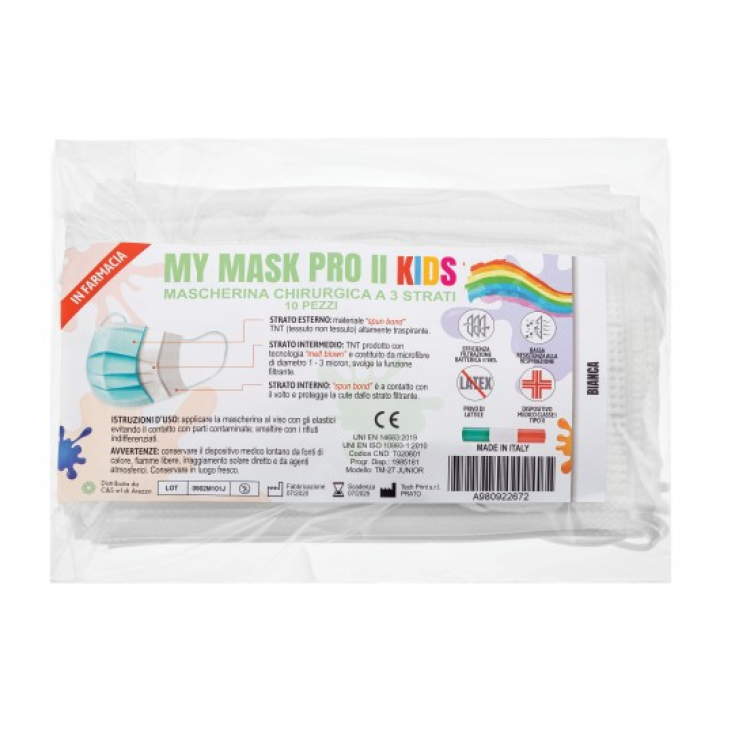 MY MASK PRO II SMALL Kids 10 Pezzi