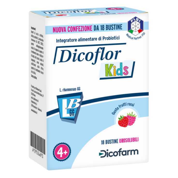 Dicoflor Kids Dicofarm 18 Bustine Orosolubili