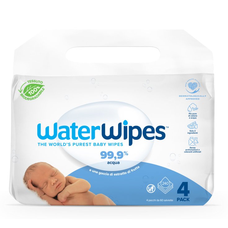 Salviettine Bio WaterWipes® 240 Pezzi Salviettine Bio WaterWipes® 240 Pezzi