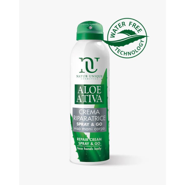 Aloe Attiva Crema Riparatrice Spray & Go Natur Unique 150ml