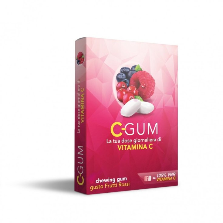 C-GUM Frutti Rosi 18 Gomme da Masticare