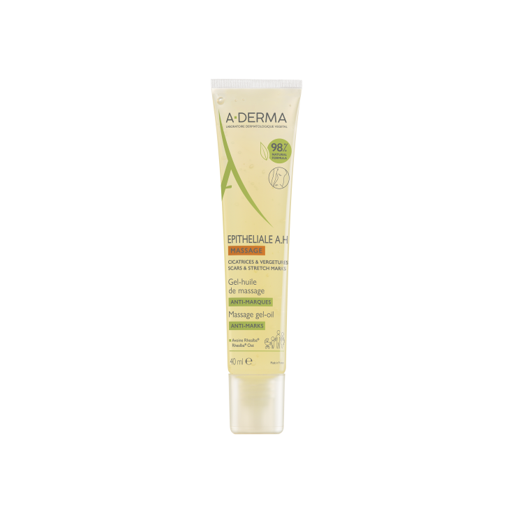 A-Derma Epitheliale Ultra Repair Gel-olio da massaggio, cicatrici e smagliature, 40ml