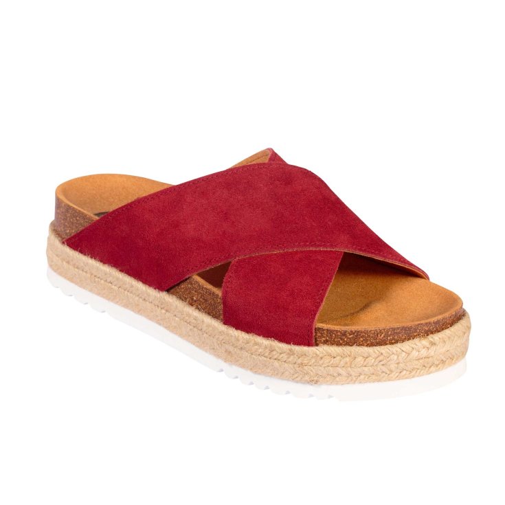 MALINDY CROSS SUEDE WOMANS RUBY RED N36 Dr.Scholl's®