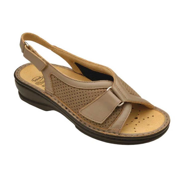 Gelsomina Nappa Leather Elasticated Textile Womens Taupe N36 Dr.Scholl's®