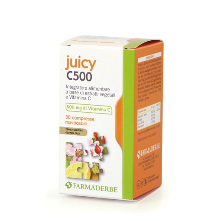 Juicy C500 Masticabile Farmaderbe 30 Compresse