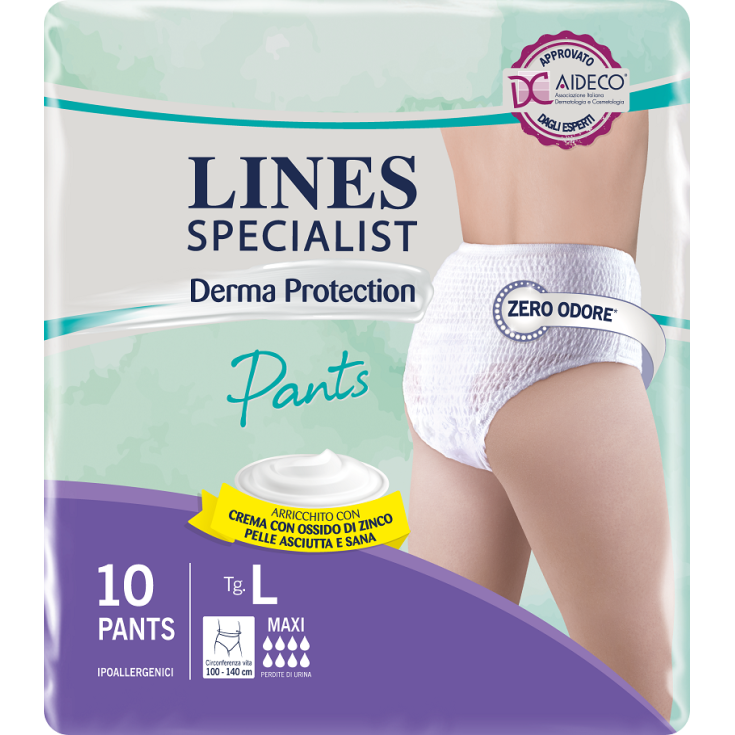 Derma Protection Pant Maxi L Lines Specialist 10 Pezzi