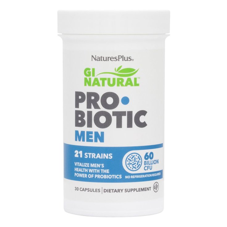 Gi Natural Probiotic Men Natures Plus 30 Capsule